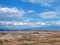 Badlands and cliffs