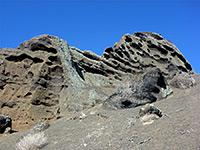 Eroded outcrop