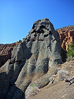 Grey and black volcanic rock