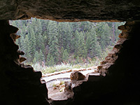 Inside a cliff dwelling
