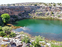 Cliffs beside the well