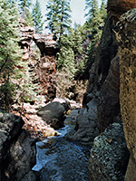 Narrow part of Meadow Canyon