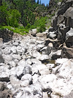 Jumbled boulders