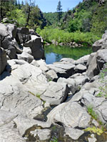 Gray rocks