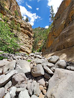 Sandstone and basalt