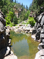 Cliff-lined pool