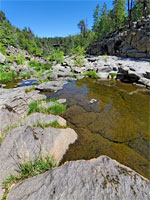 Clear water pool