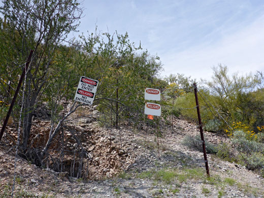 Fenced-off shaft