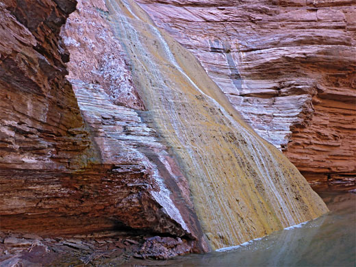 Red rocks and travertine