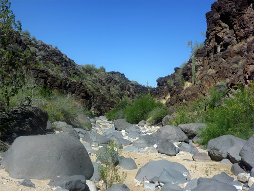 Basalt boulders