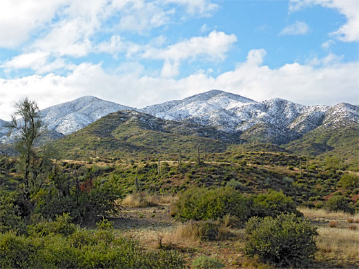 Snow-covered mountains