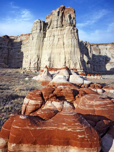 Red mounds