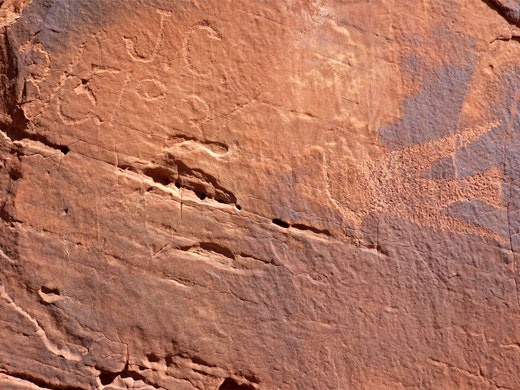Signature and petroglyph