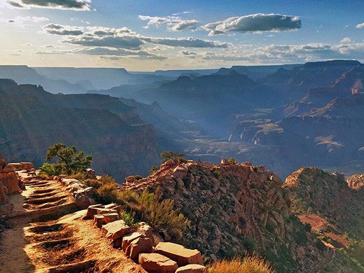 Late afternoon shadows, South Kaibab Trail