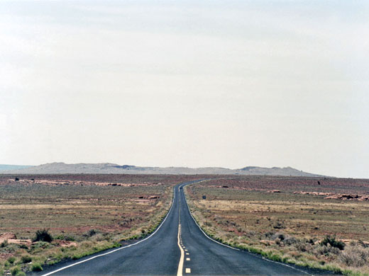 Road to the crater