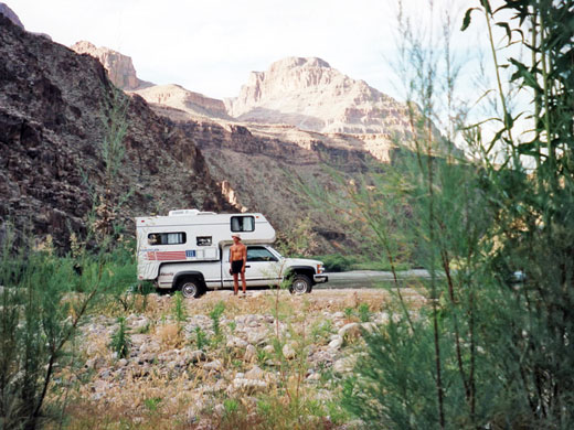 Campsite next to the Colorado