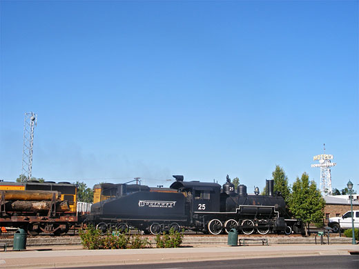 Steam train in Flagstaff