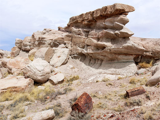 Eroded ridge
