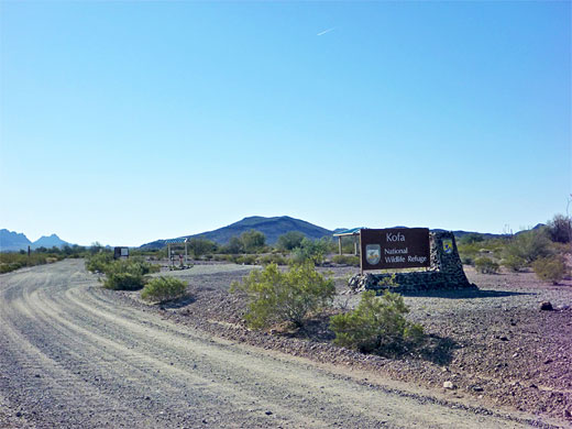 Entrance to the wildlife refuge