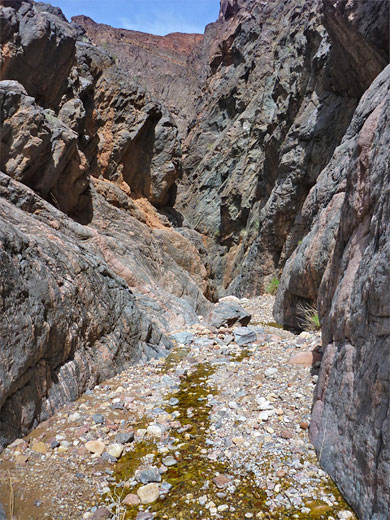 Lower end of the canyon