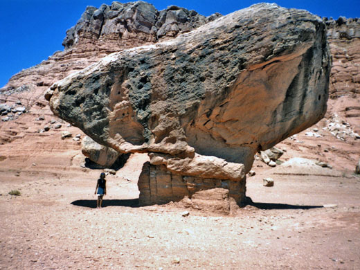 A balanced rock, near Lees Ferry