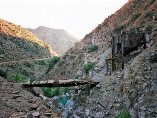 Old mining structures