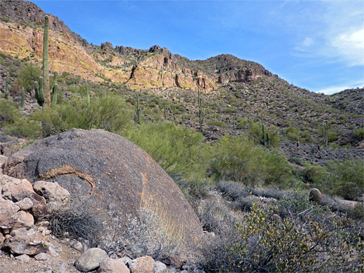 Rounded boulder