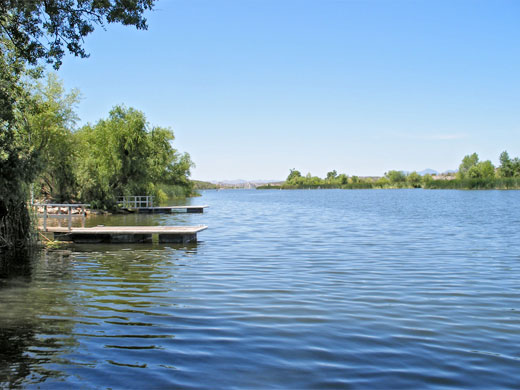 The lake, by the campground