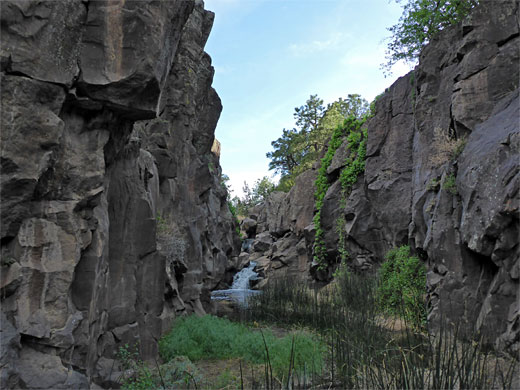 Dark cliffs