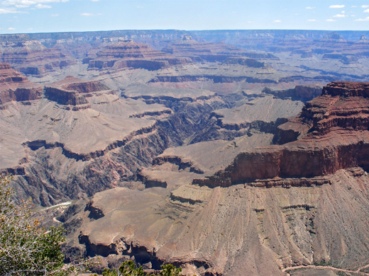 The view east from Pima Point