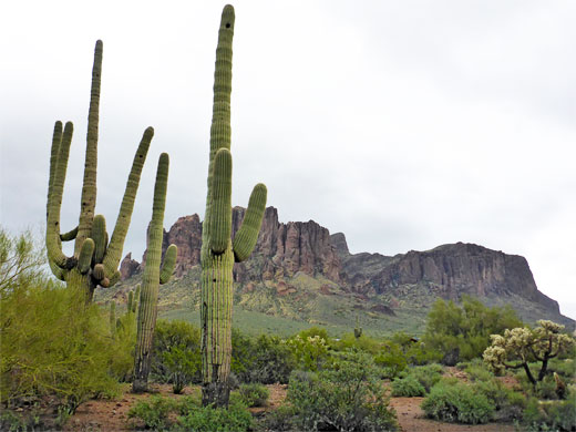 Clouds over the Superstition Mountains