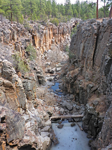 Pools and boulders