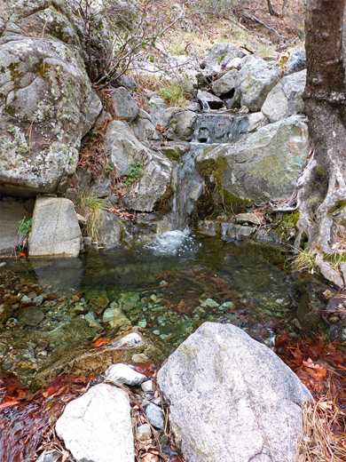 Boulders and pool