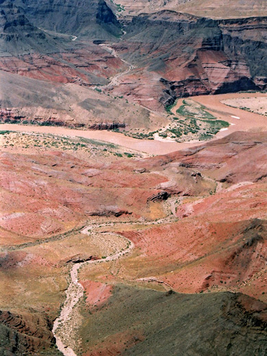 Lower end of Tanner Canyon