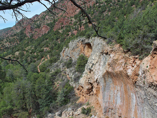 Downstream of Tonto Natural Bridge