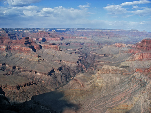 The view northeast from Yuma Point