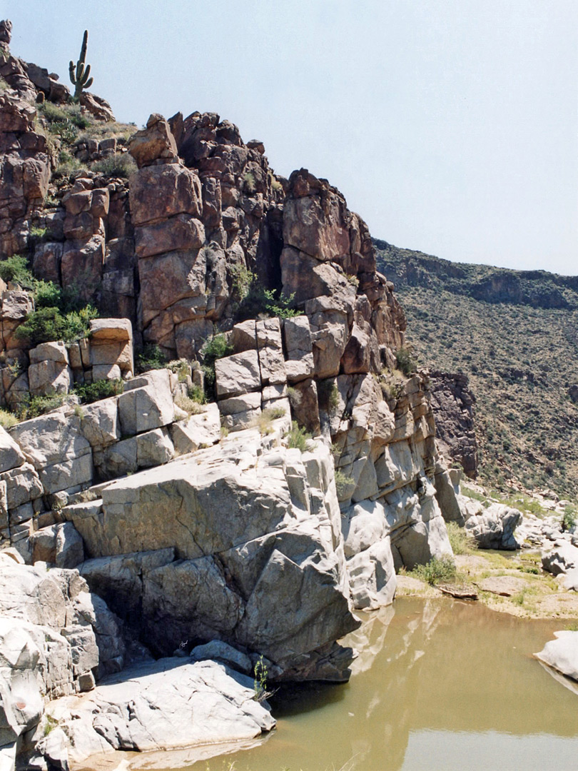 Brown and white rocks