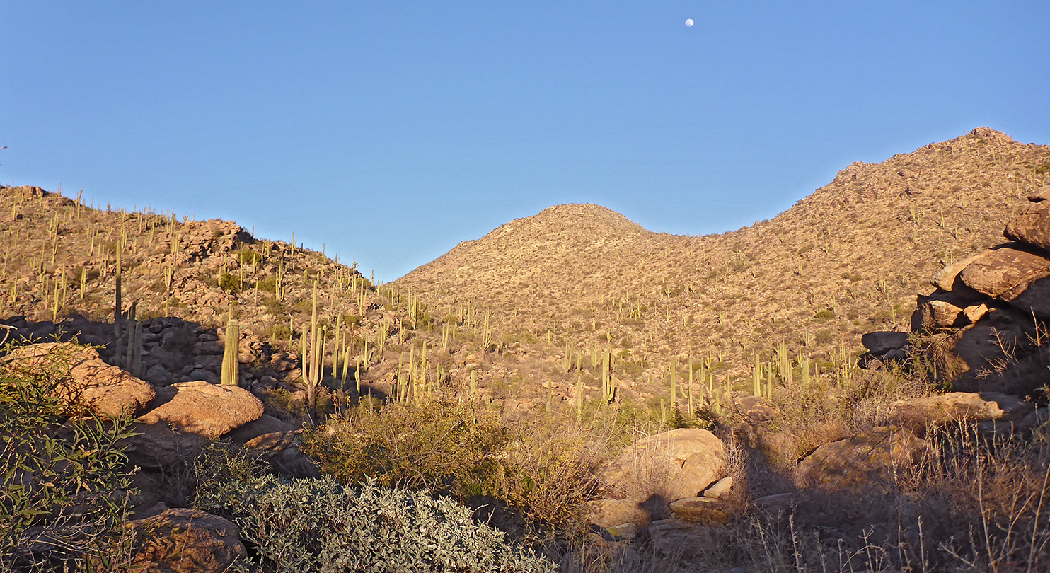 Moon over the hills