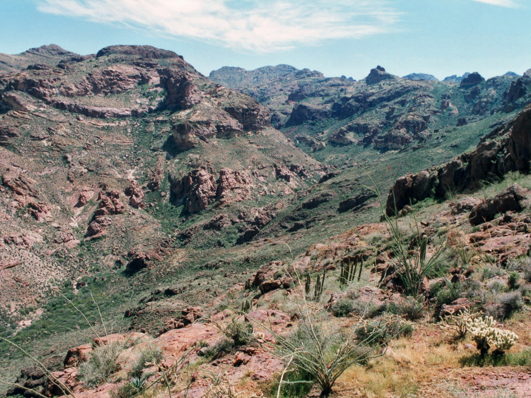 Upper end of the canyon