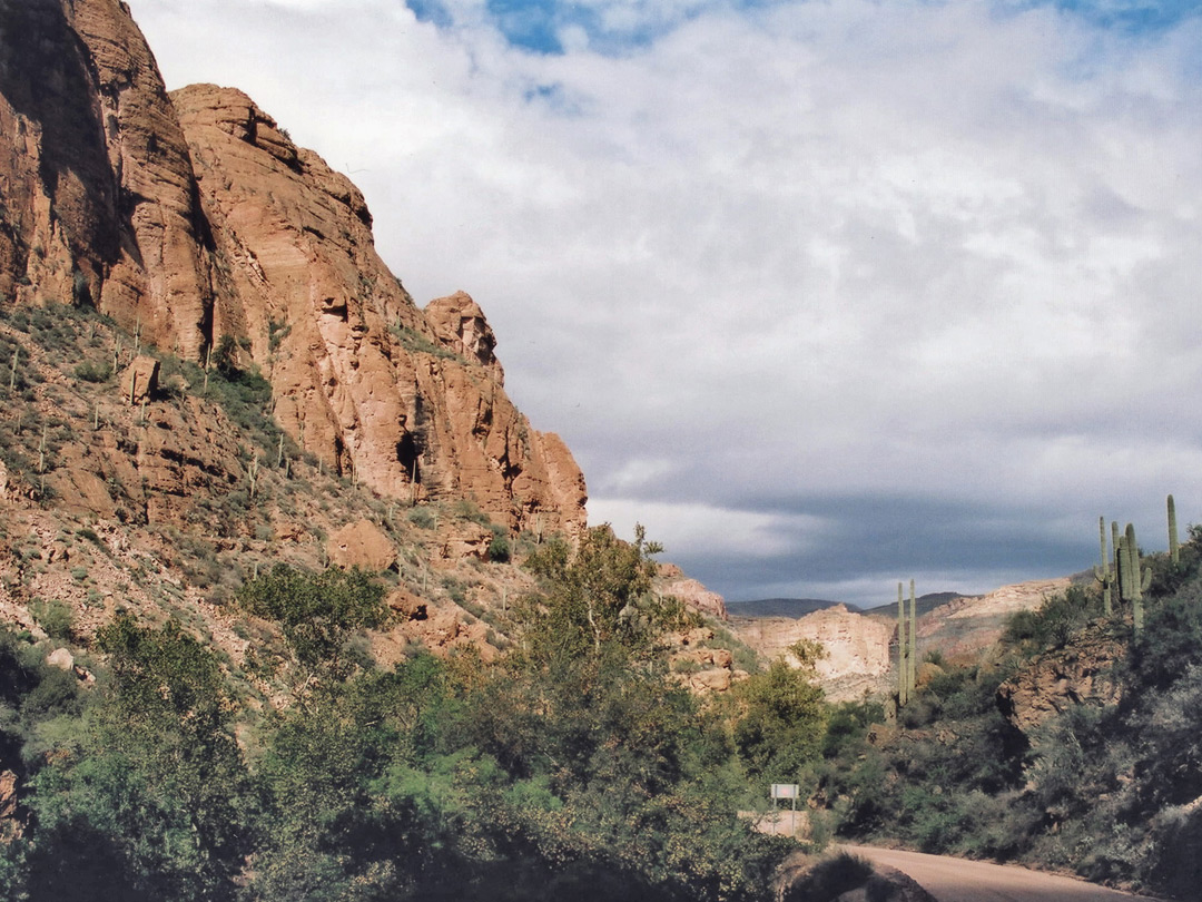 The Apache Trail, near the road bridge
