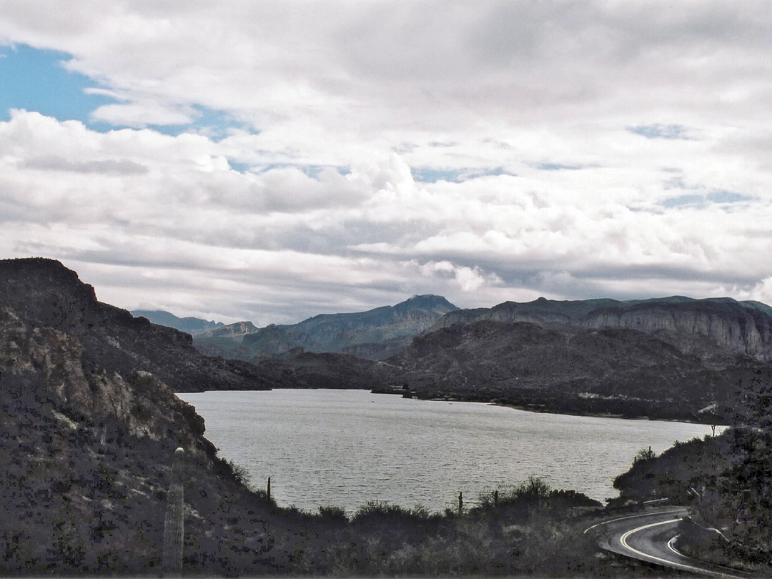 A cloudy day at Canyon Lake