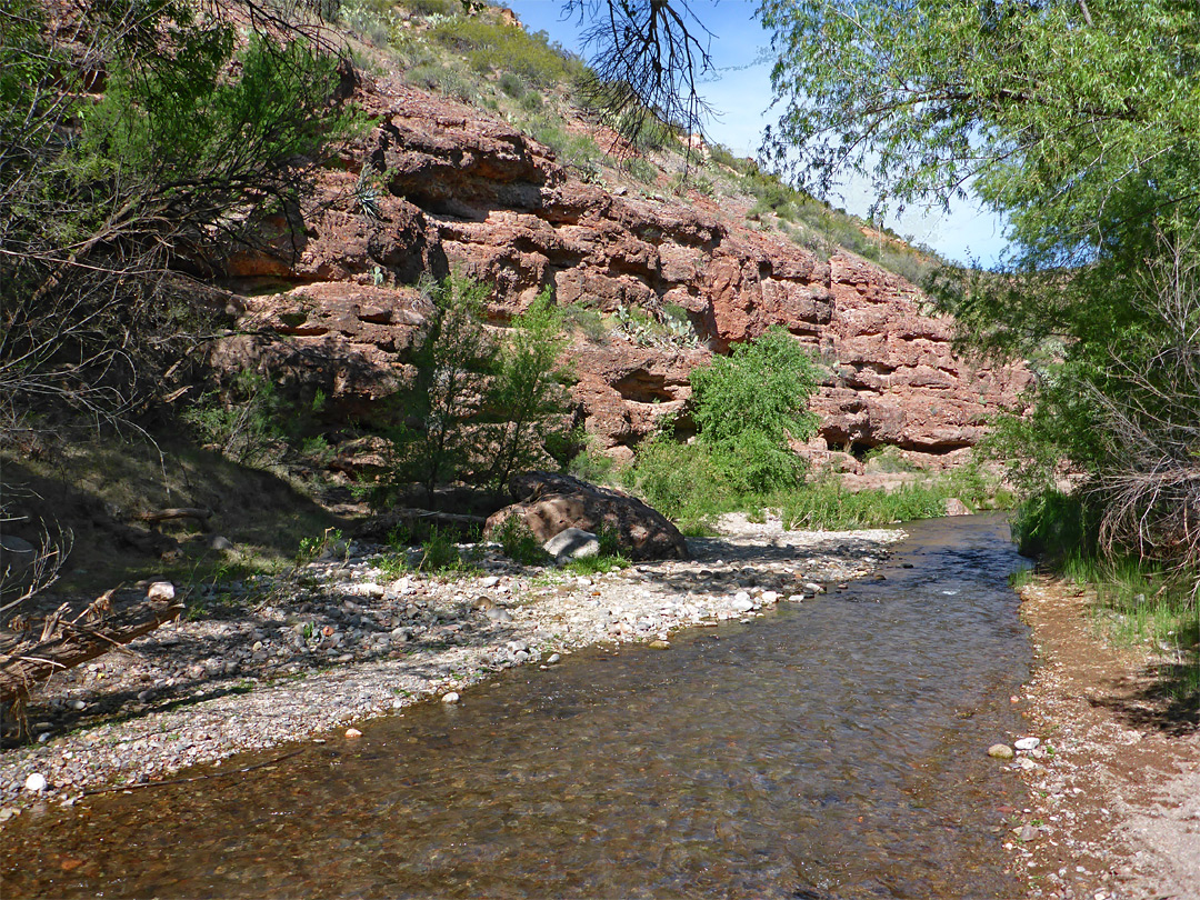 Low cliffs