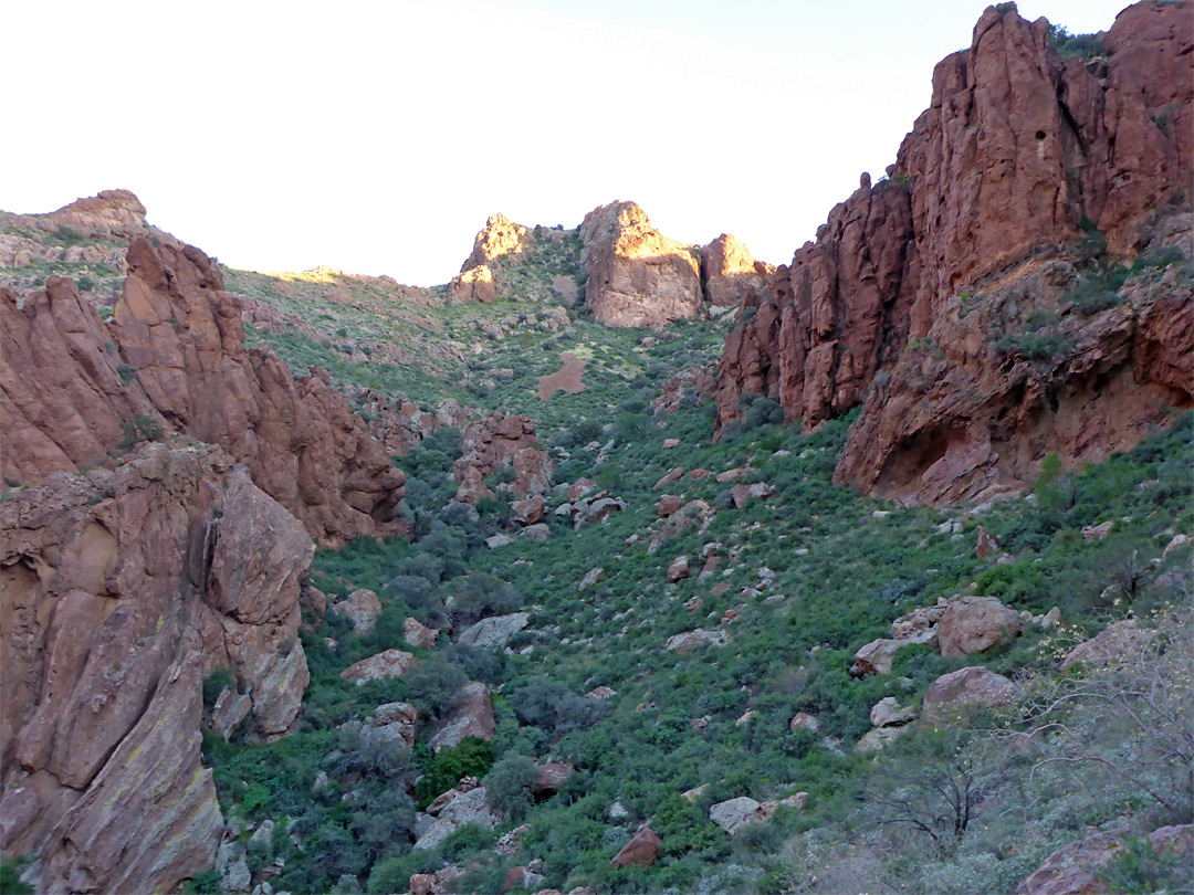 Route into the mountains