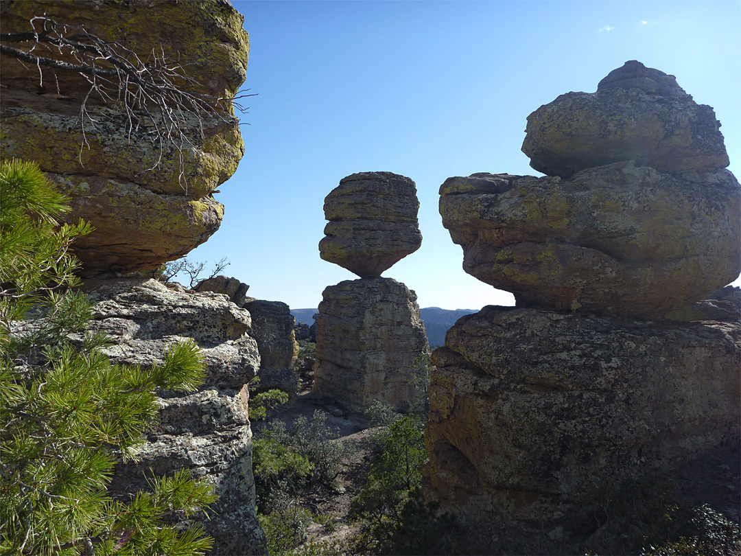 Eroded formations