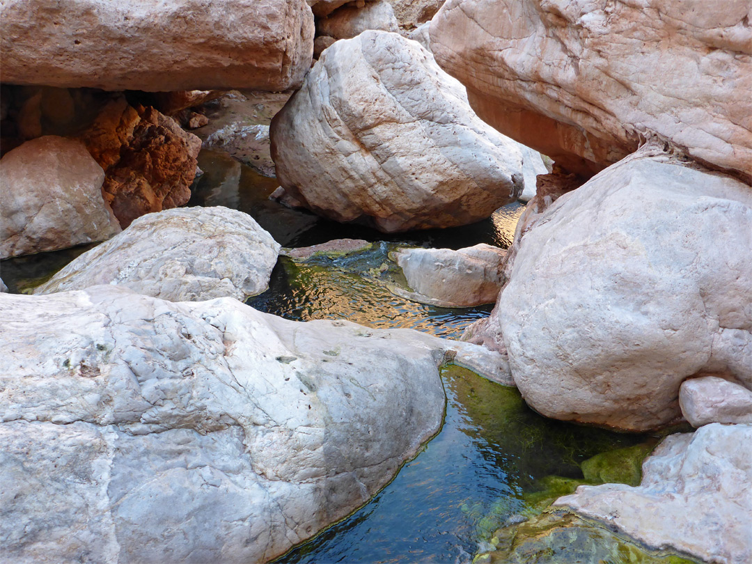 Stream through boulders