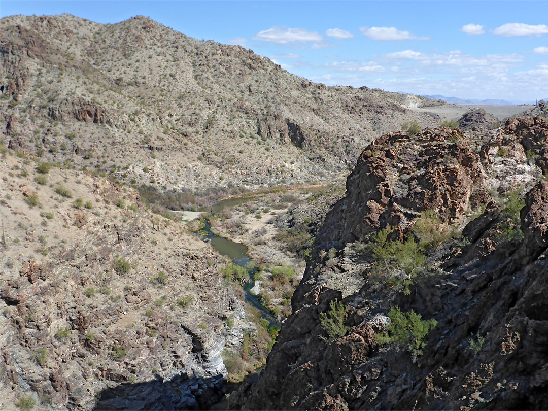 Above the river