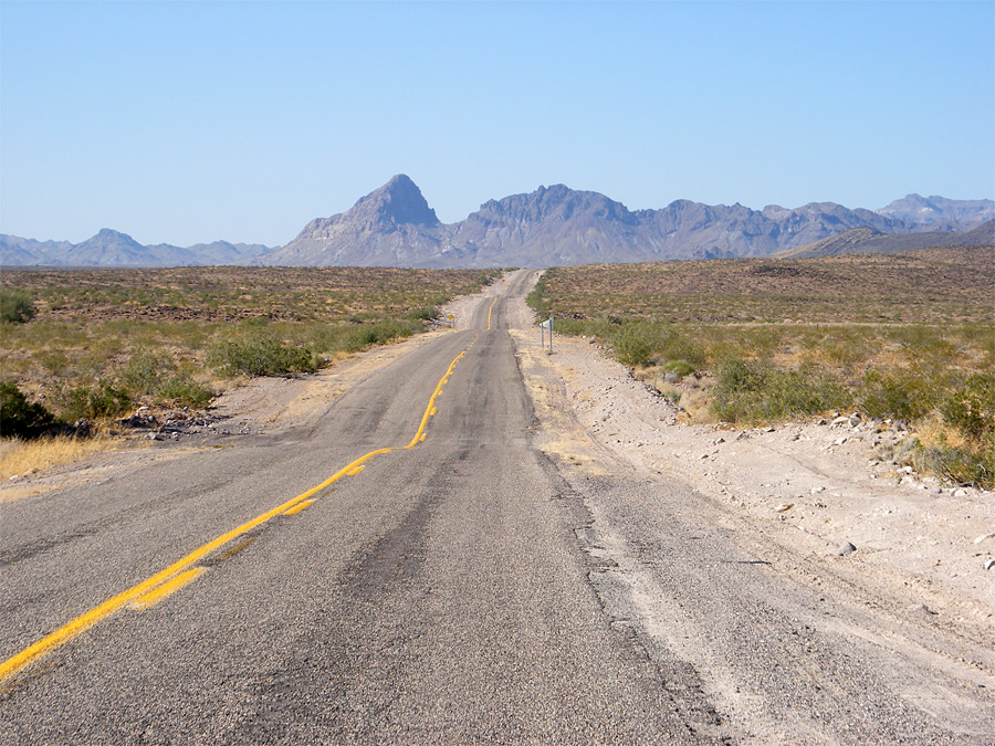 Route 66 north of Topock