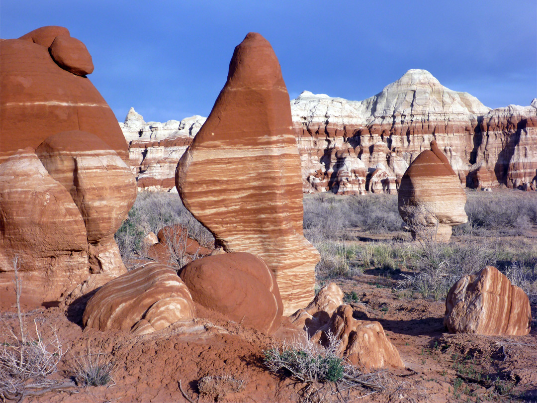 Stripy boulders