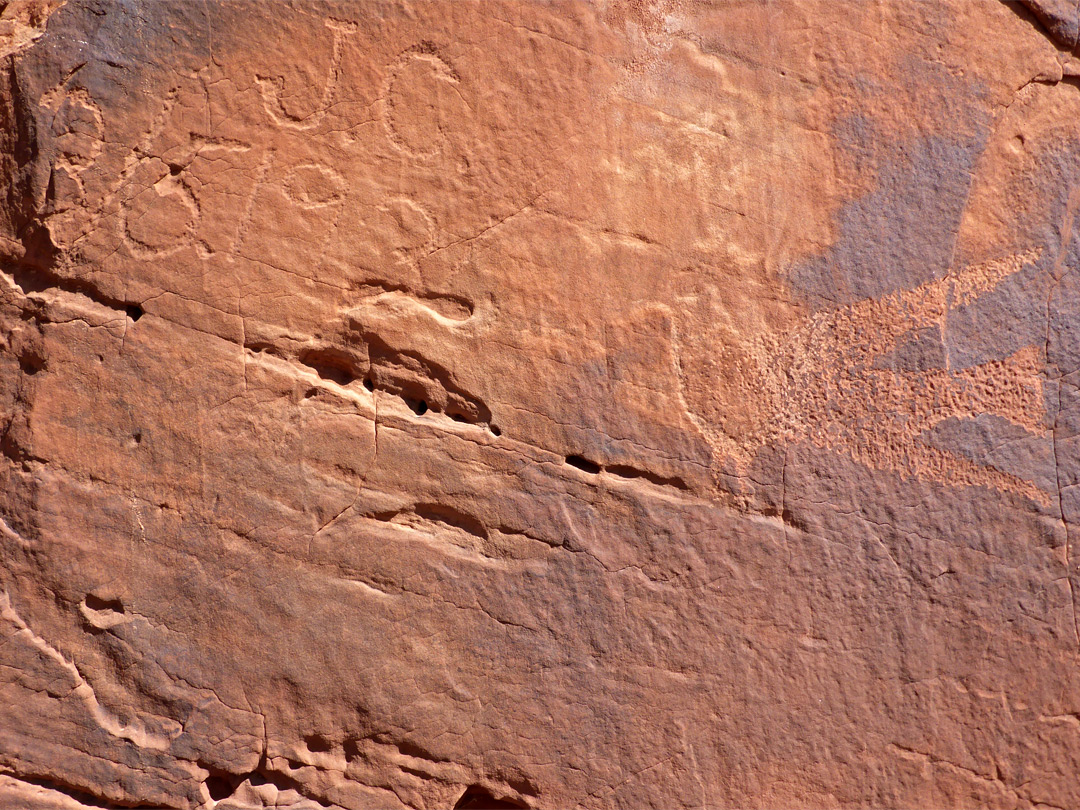 Signature and petroglyph