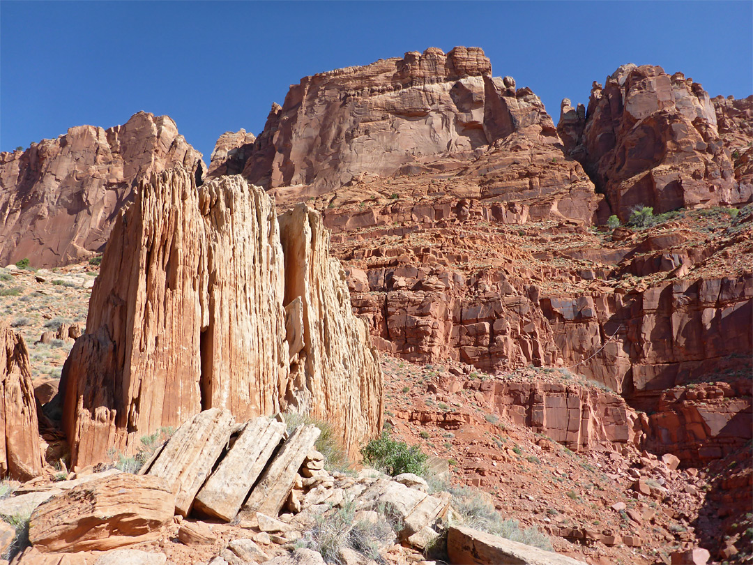 Fallen block of sandstone